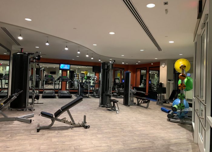 American Real Estate Partners Management fitness center flooring